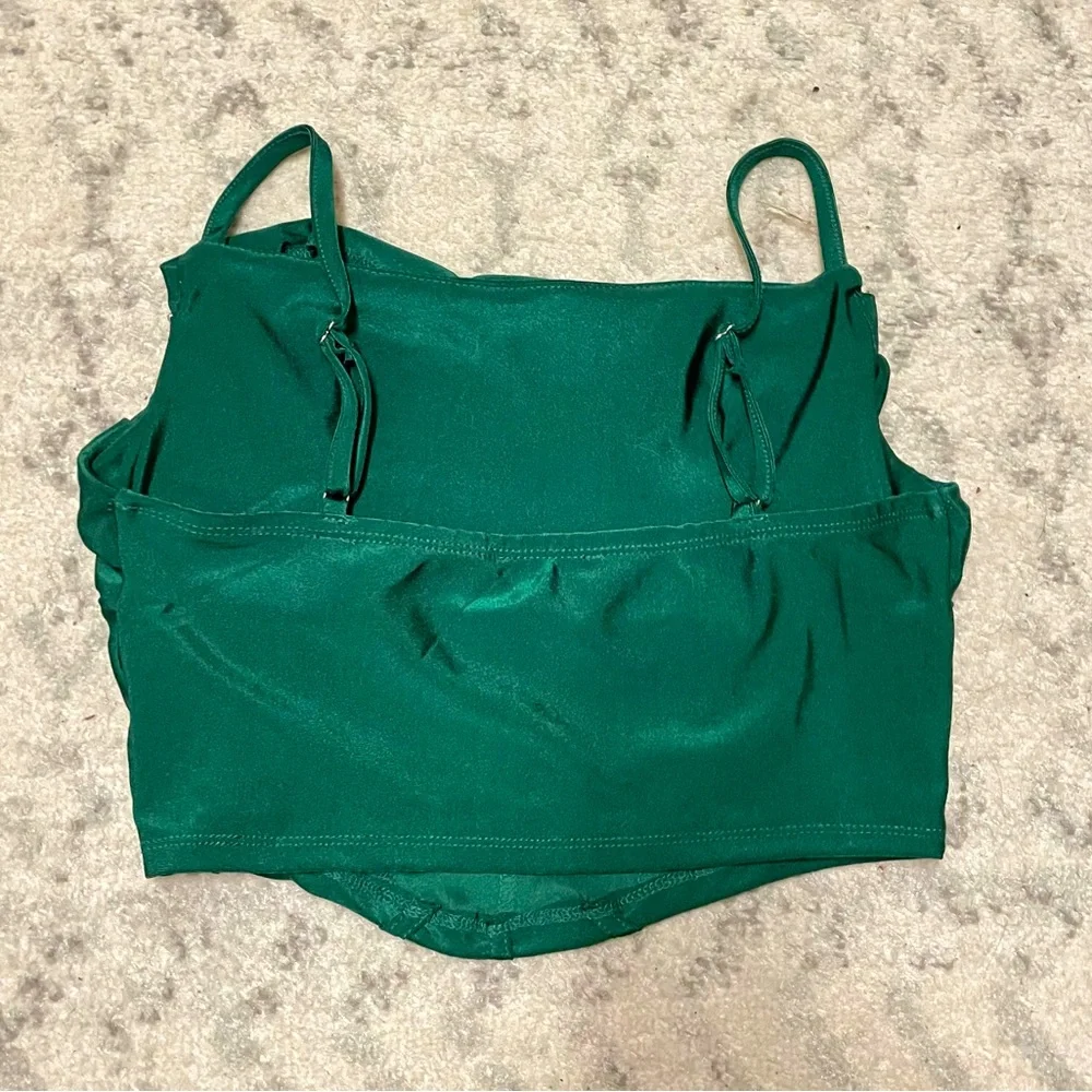 Blā-she Green Corset Top - Picture 2 of 3